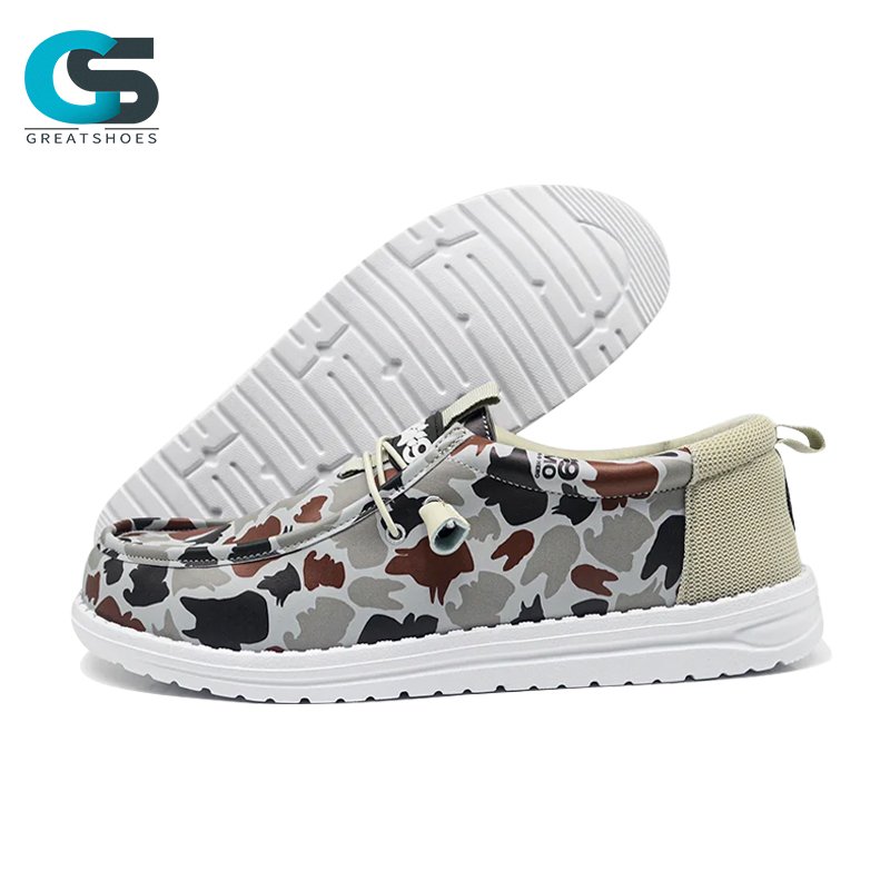 Breathable Camouflage Dude Slip‑On Shoes OEM Shoes Supplier