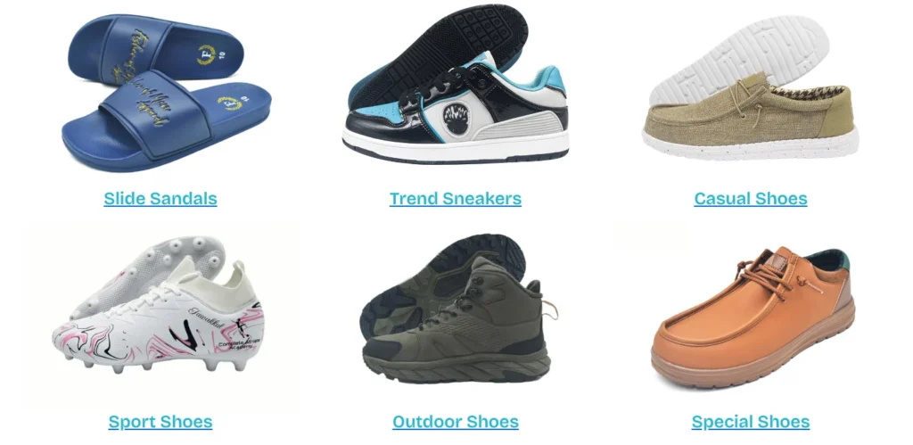 Custom Shoe Factory Comprehensive Product Lines