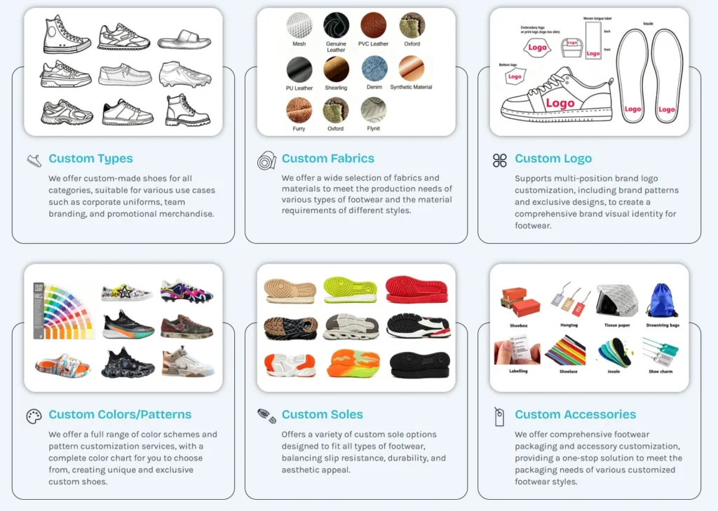 Custom Shoe Factory Customization Services