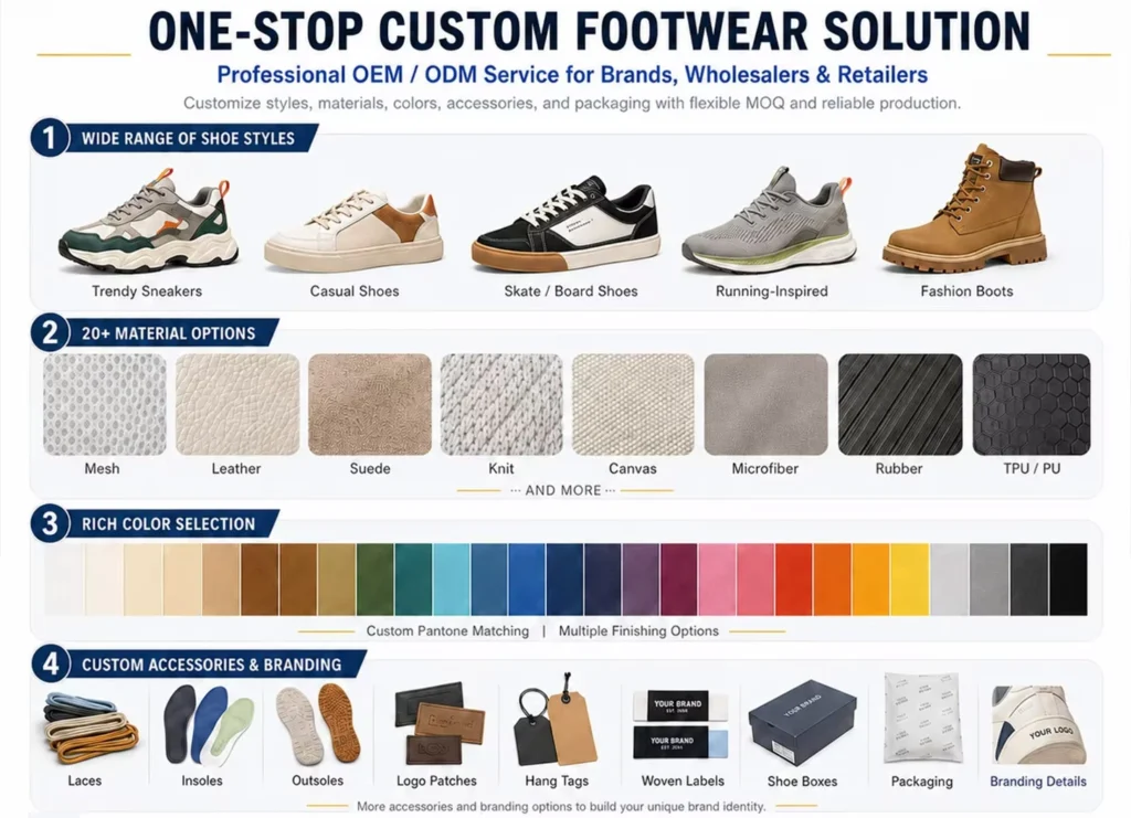 Private Label Sneaker Manufacturers One-Stop Customization Solutions